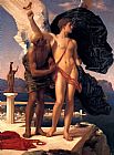 Lord Frederick Leighton Wall Art - Daedalus and Icarus